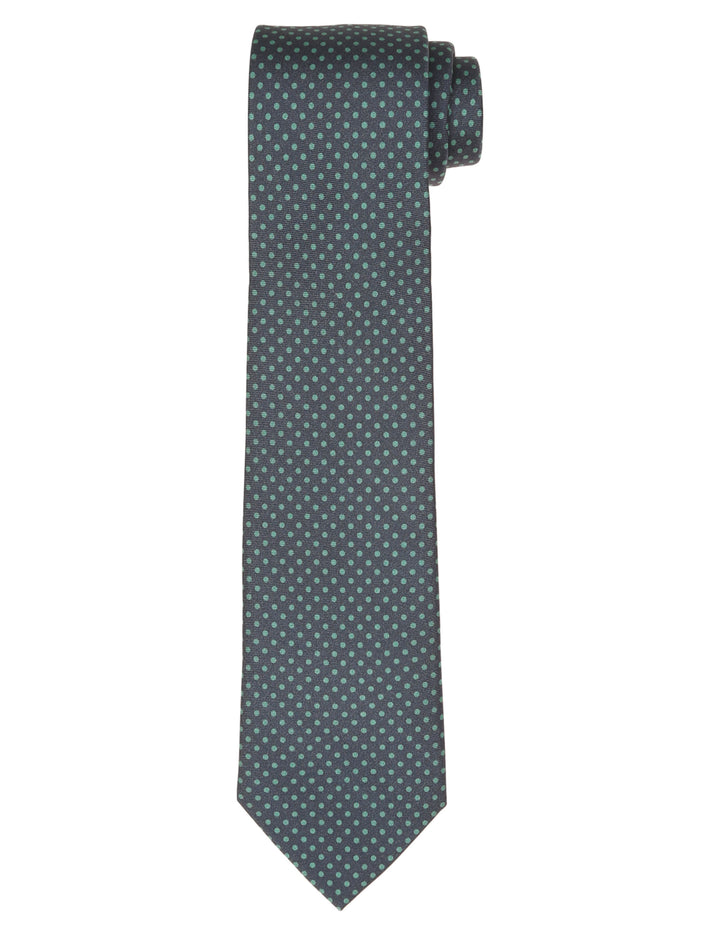 Corbata pois estampa Azul/verde