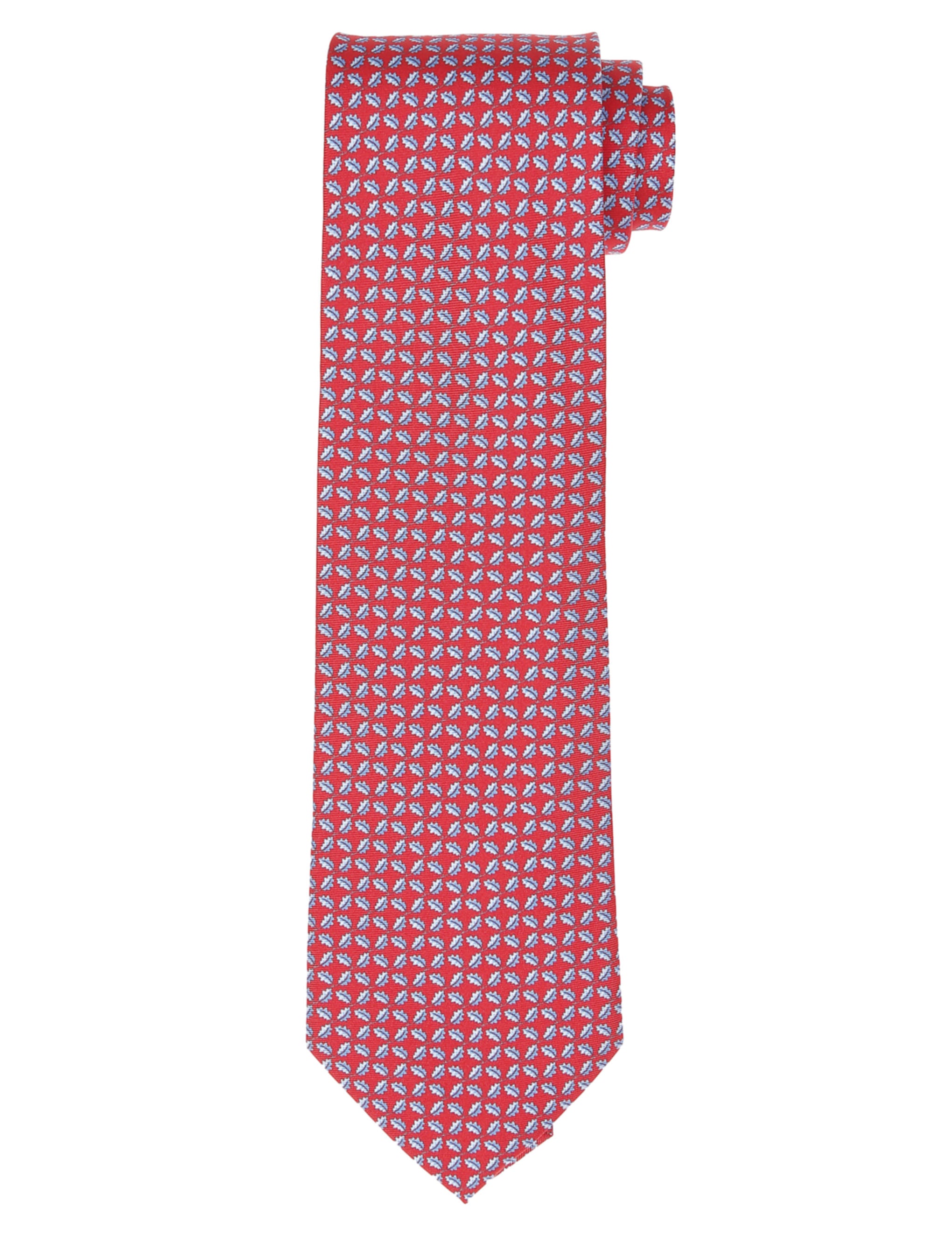 Corbata hoja Rojo/azul