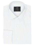 Camisa vestir raya blanca Azul