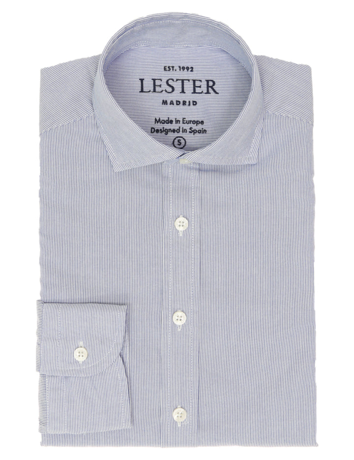 Camisa sport oxford mil rayas Azul