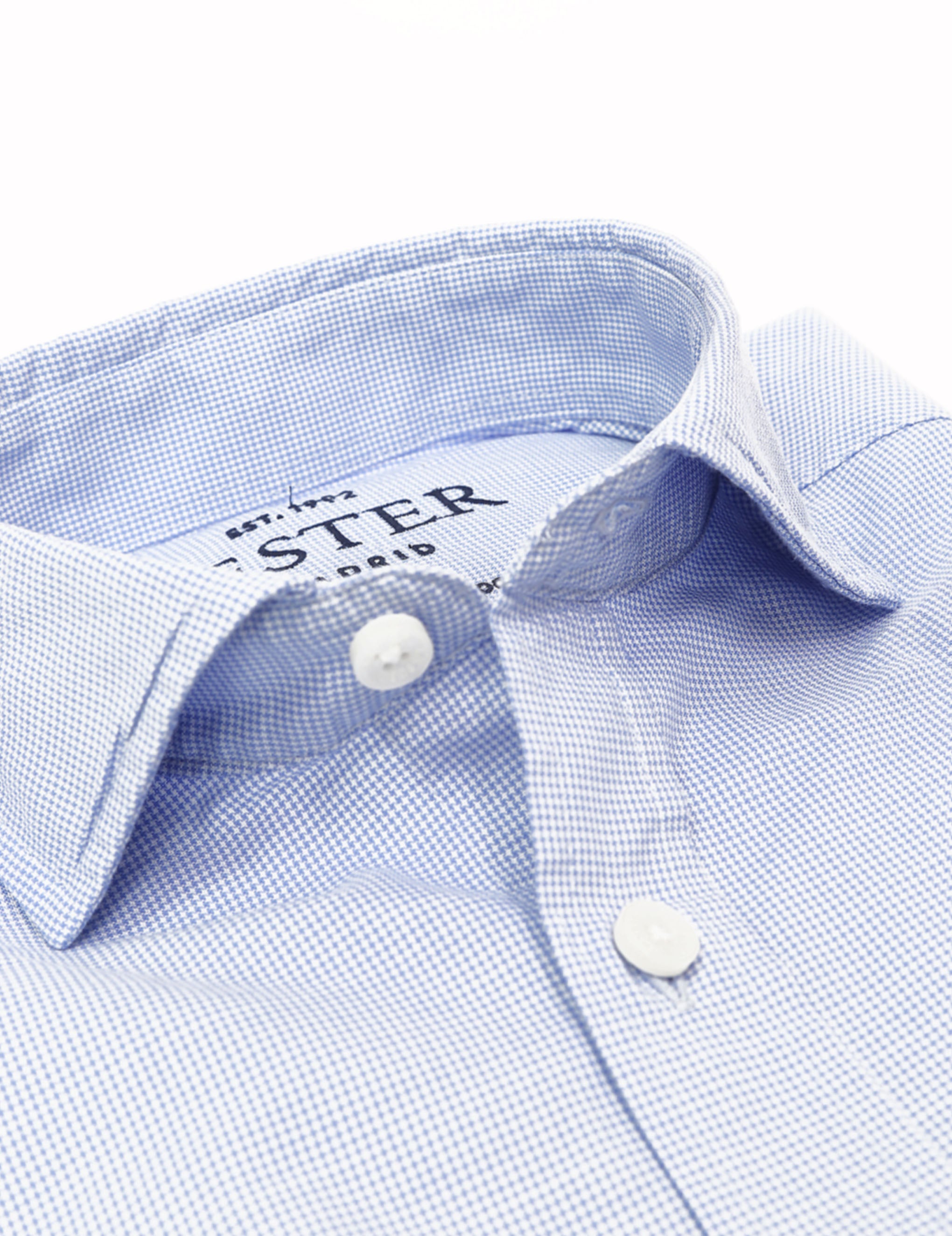 Camisa sport oxford vichy Azul
