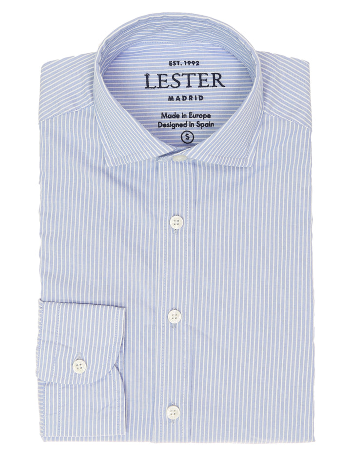 Camisa sport oxford raya fina Azul