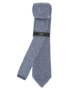 Corbata maglia cashmere Azul claro/azul