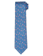 Corbata solidaria isla la palma Azul/rosa