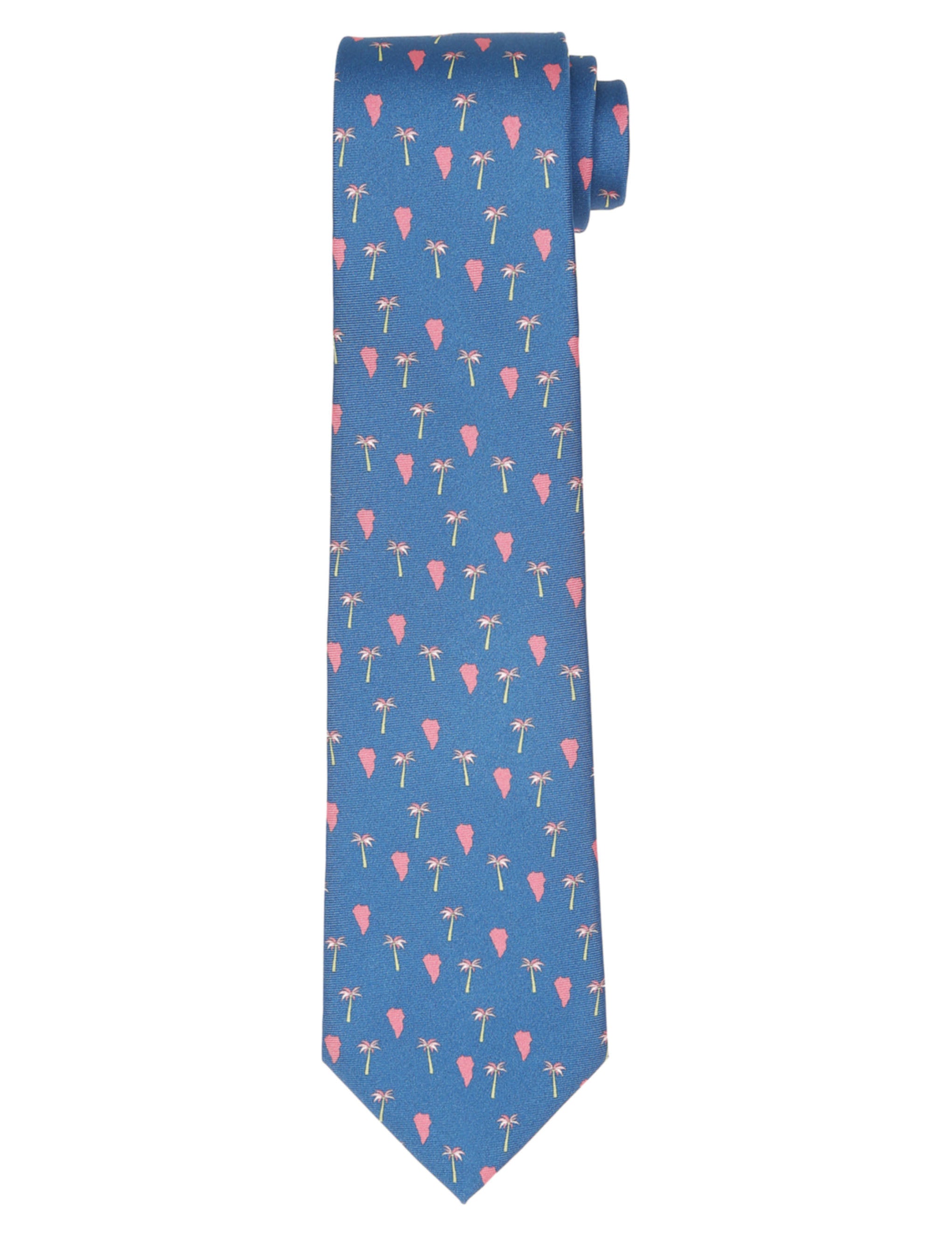 Corbata solidaria isla la palma Azul/rosa