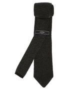 Corbata maglia cashmere Gris gris