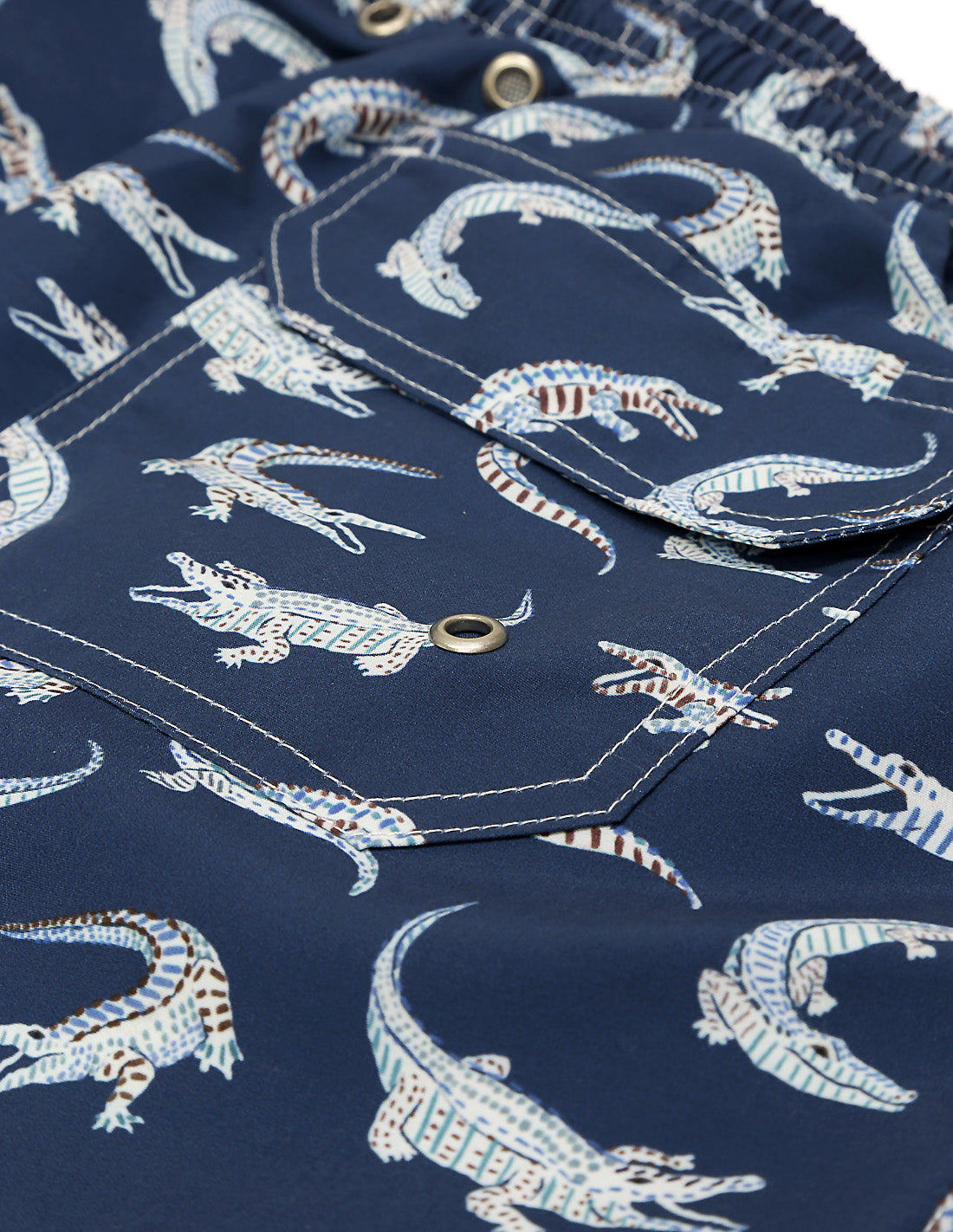 Traje de baño cocodrilos Azul