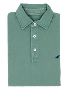 Polo pique manga larga Verde oscuro