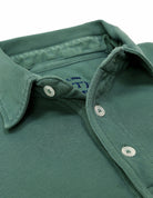 Polo pique manga larga Verde oscuro