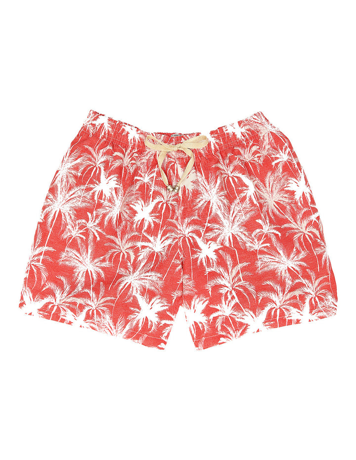 Traje de baño palmeras Rosa
