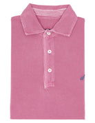 Polo pique manga larga Rosa