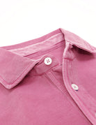 Polo pique manga larga Rosa