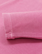 Polo pique manga larga Rosa