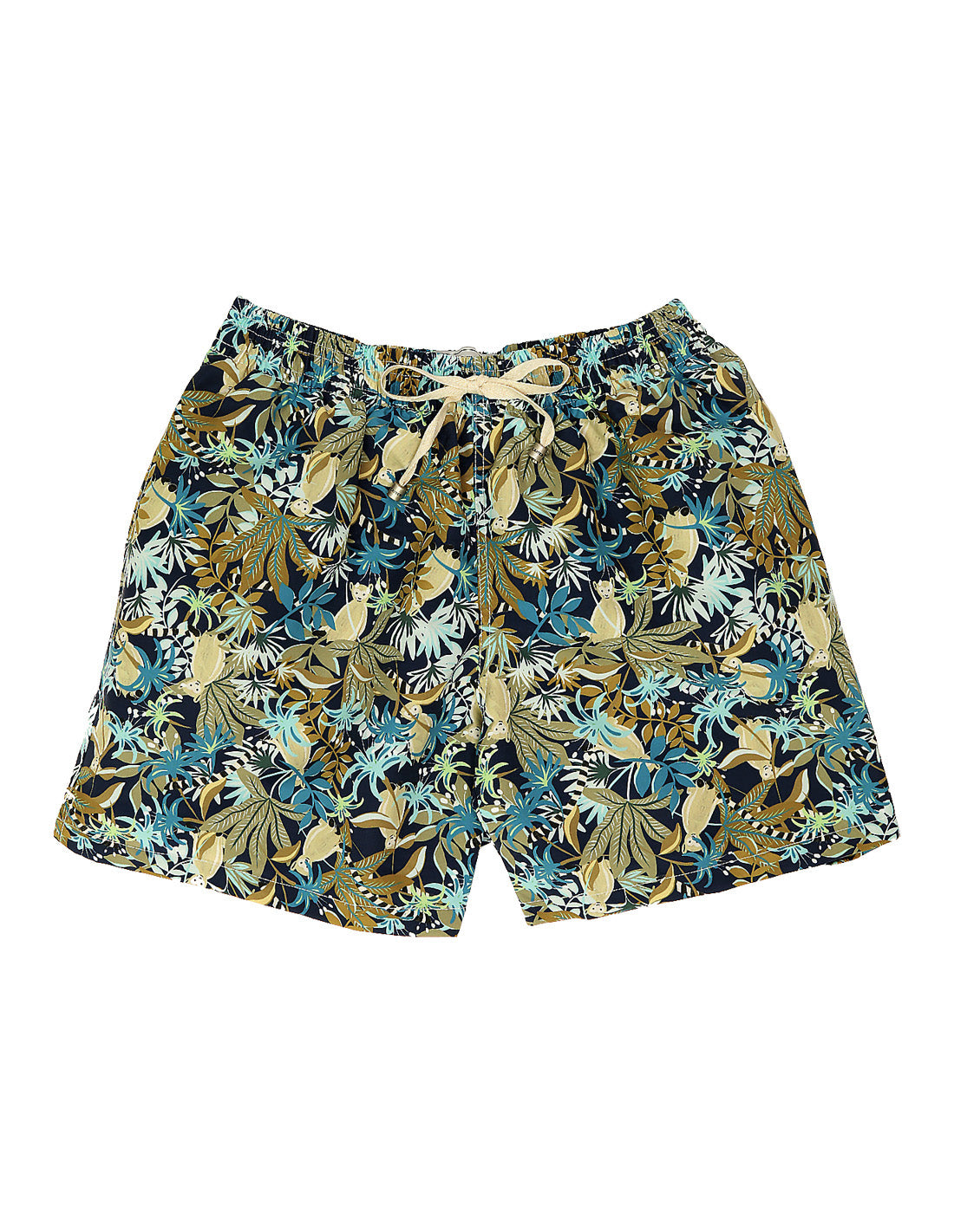 Traje de baño tropical monos Azul