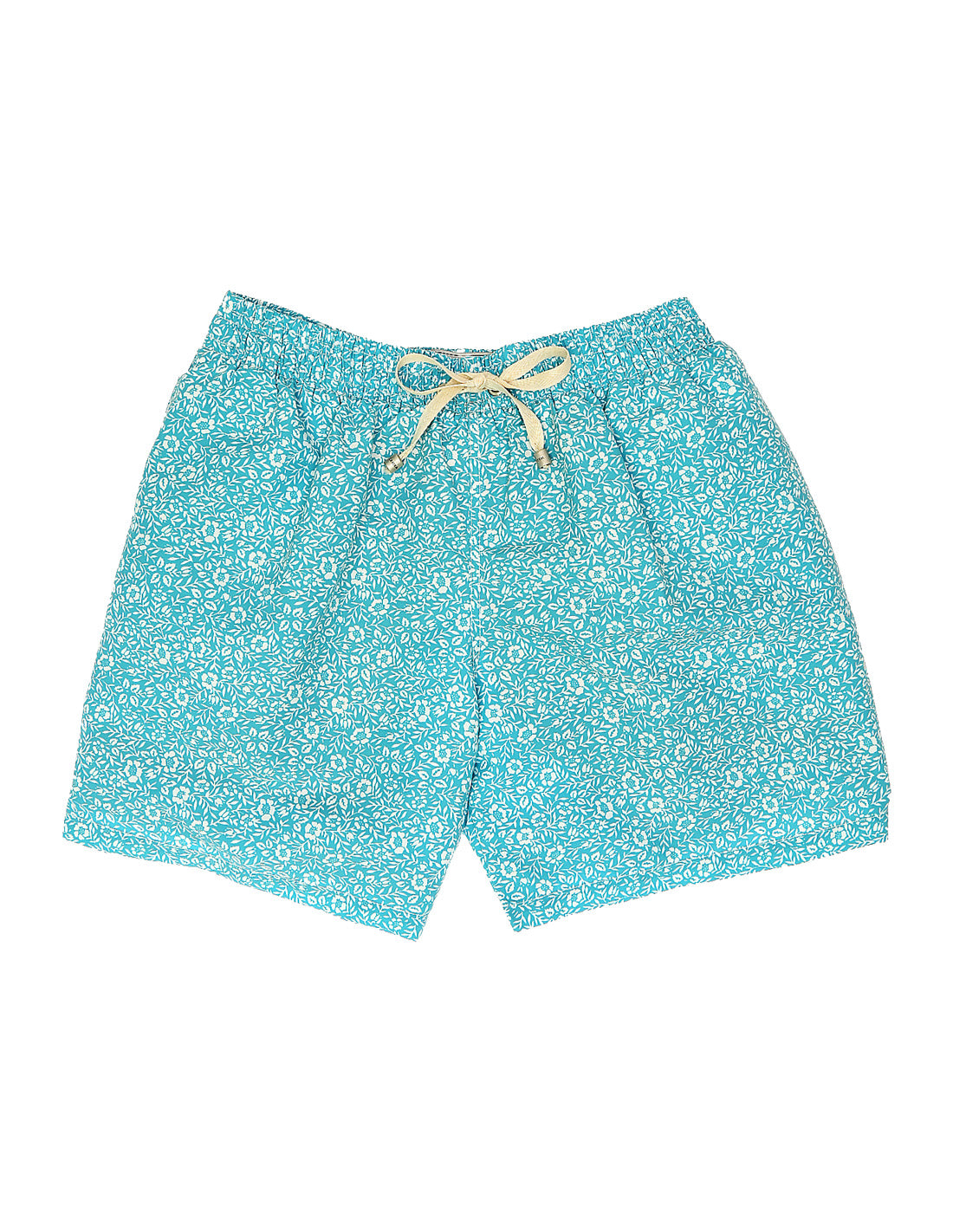 Traje de baño flor monocolor Turquesa