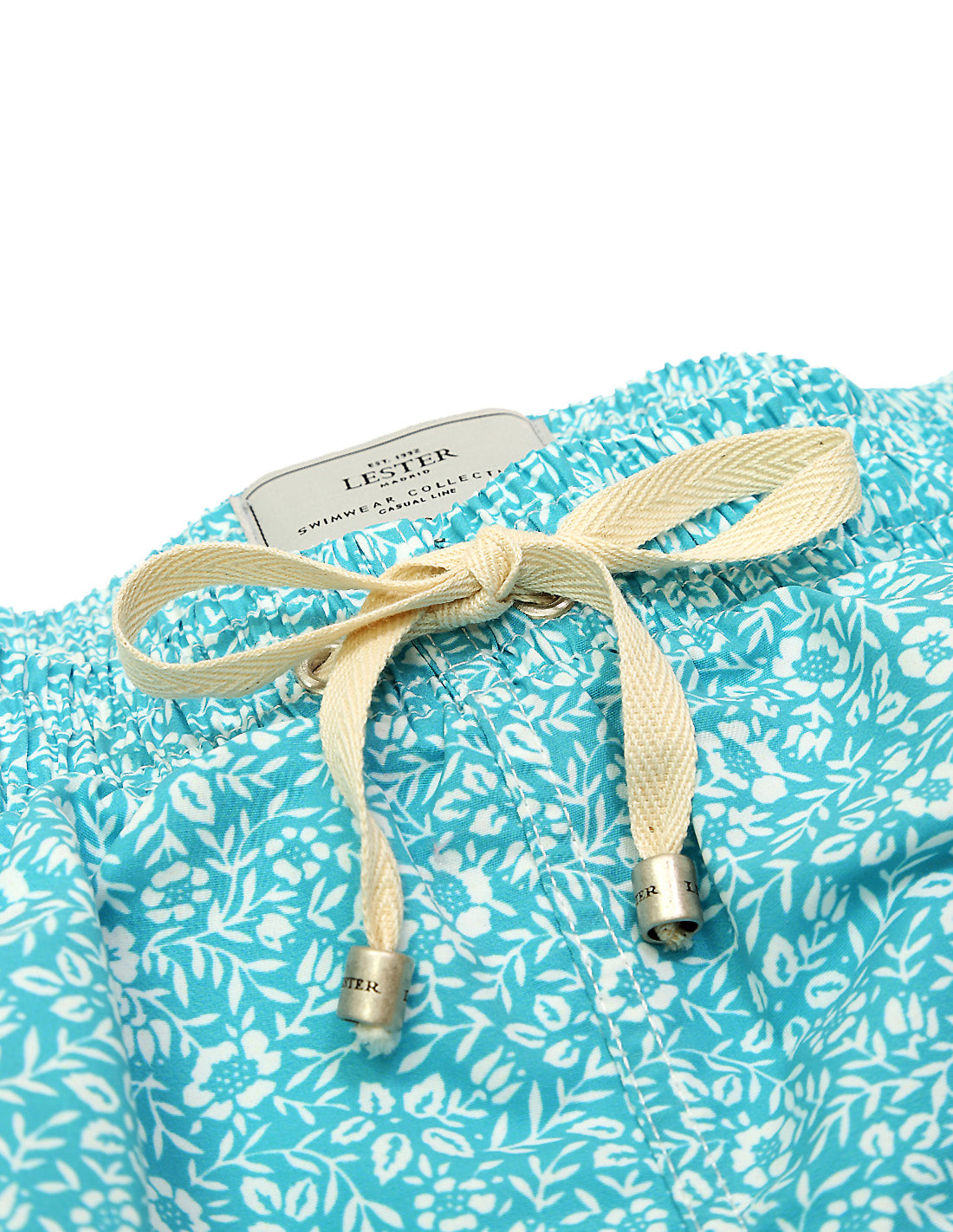 Traje de baño flor monocolor Turquesa