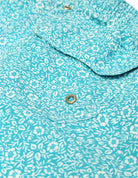 Traje de baño flor monocolor Turquesa
