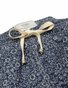 Traje de baño flor monocolor Azul