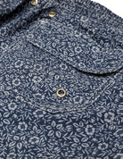Traje de baño flor monocolor Azul