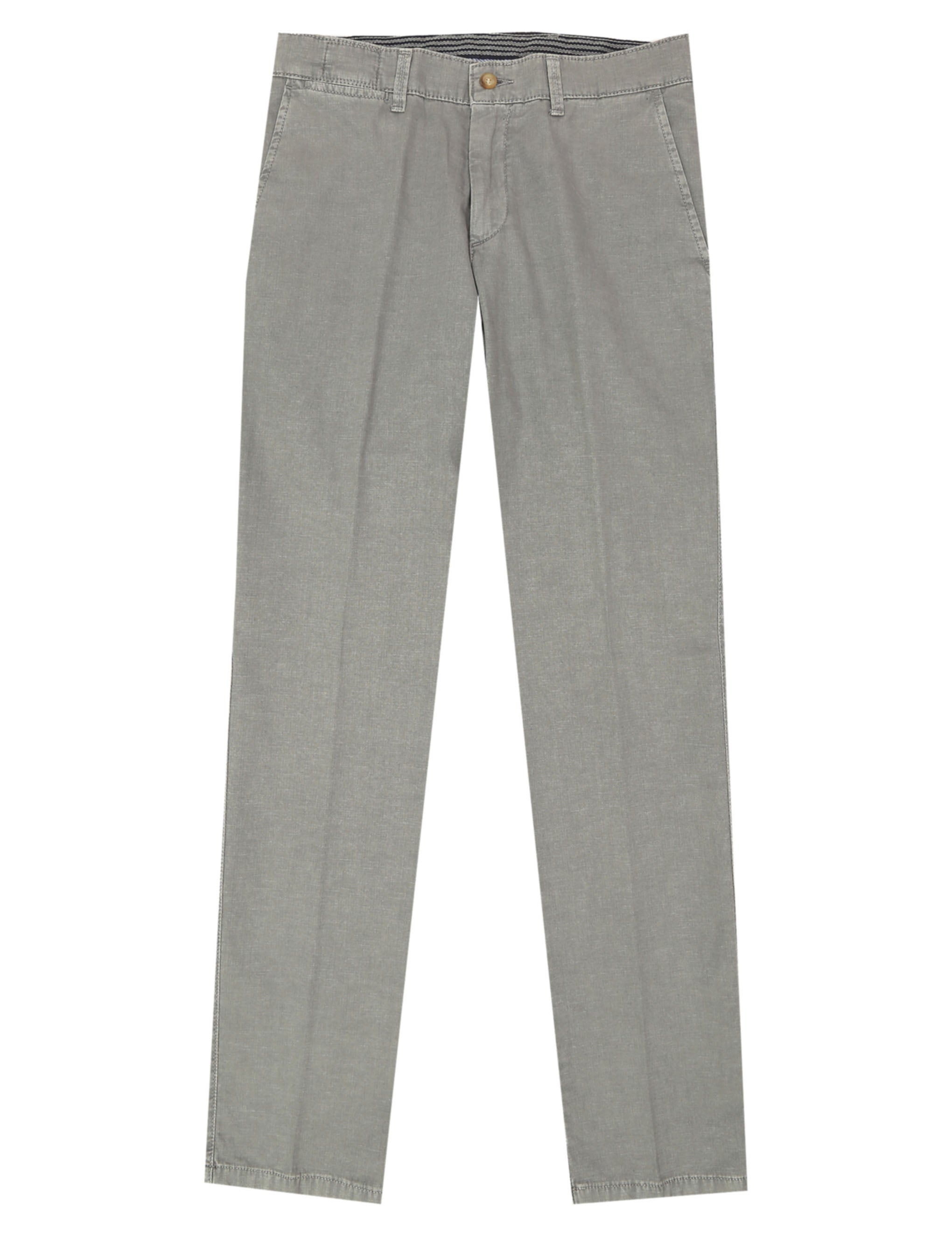 Pantalón lino algodón Gris