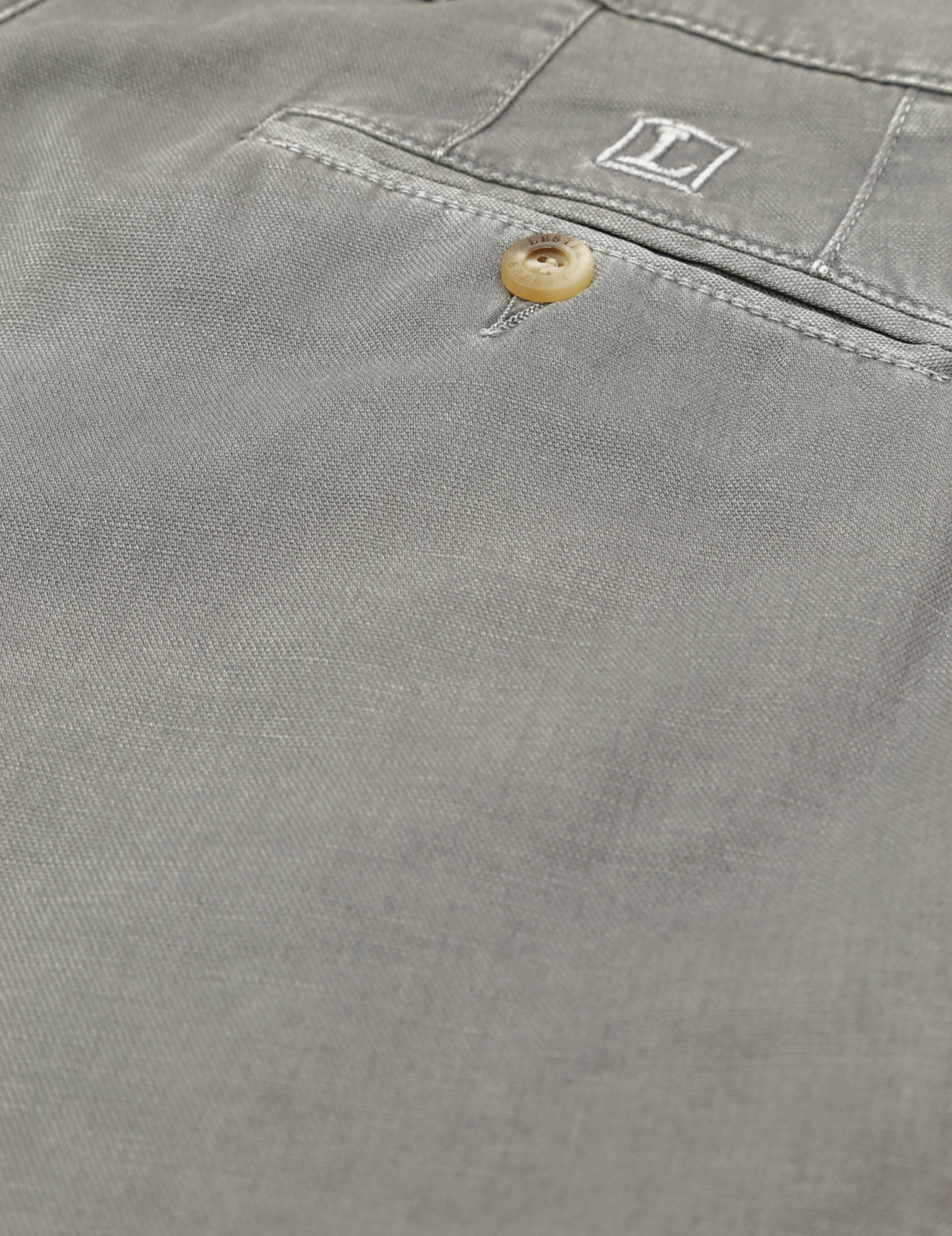 Pantalón lino algodón Gris