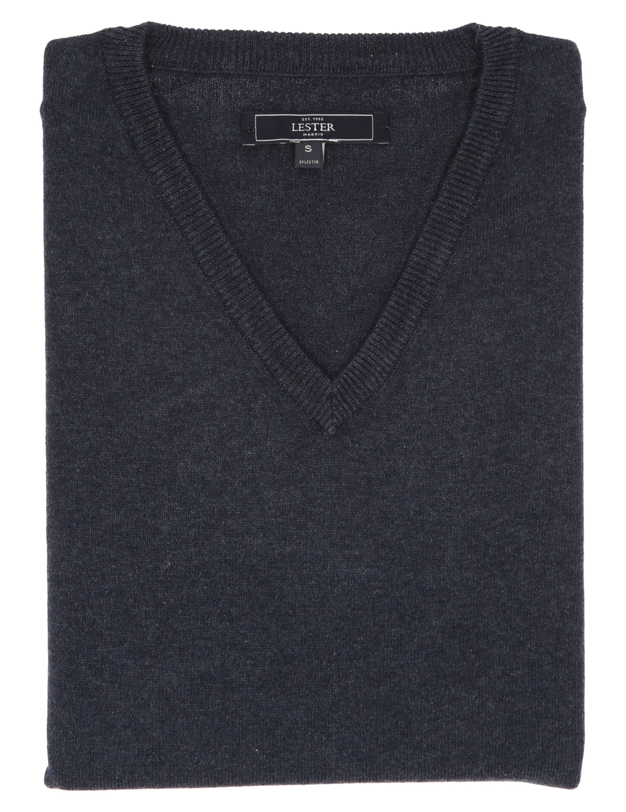 Jersey pico algodón Azul oscuro