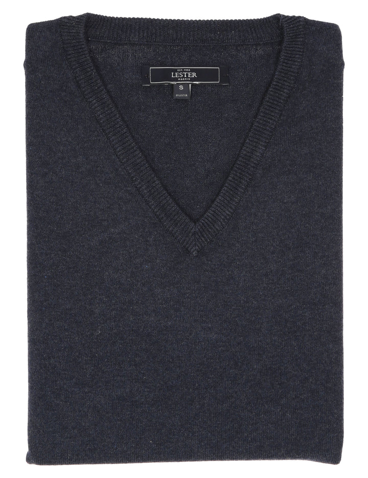 Jersey pico algodón Azul oscuro