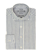 Camisa sport lino raya ancha Azul