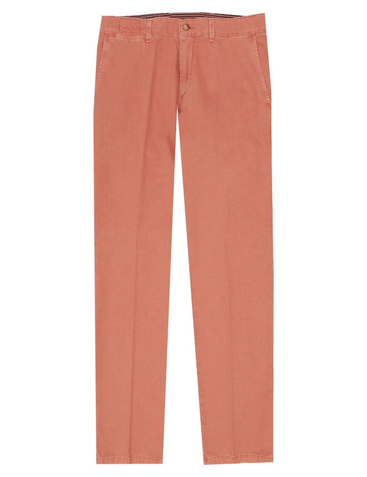 Pantalón lino algodón Rojo