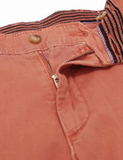 Pantalón lino algodón Rojo