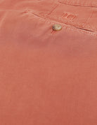 Pantalón lino algodón Rojo