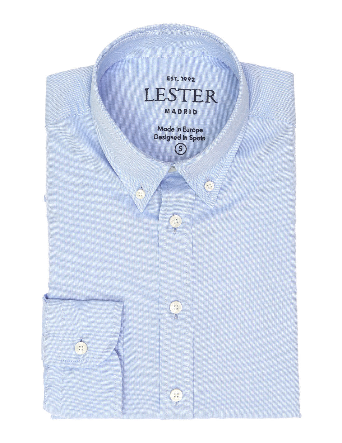 Camisa sport oxford liso Azul