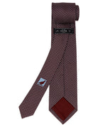Corbata falso pois Burdeos/azul