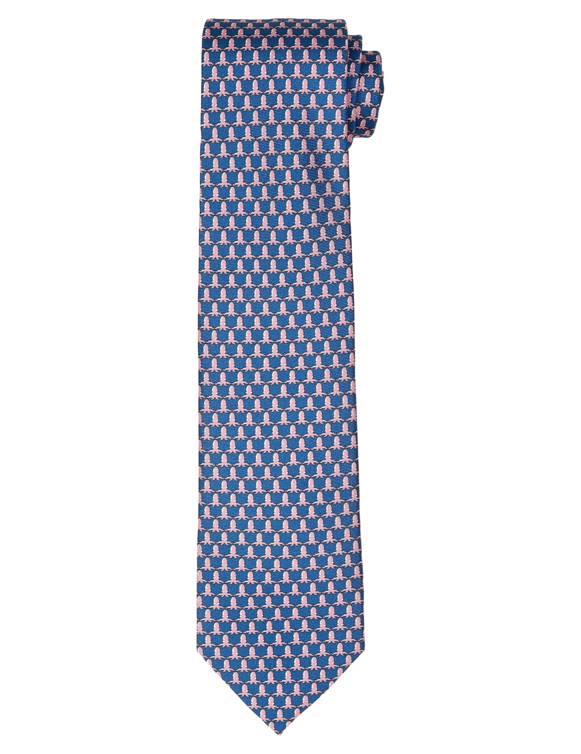 Corbata pulpos Azul/rosa
