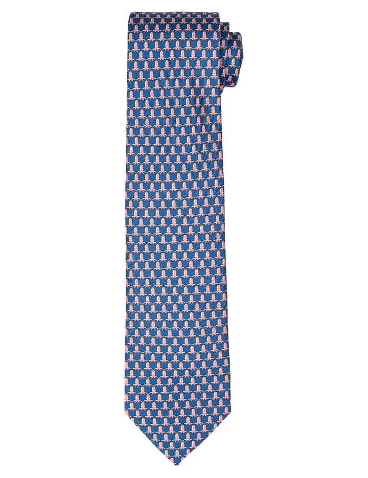 Corbata pulpos Azul/rosa