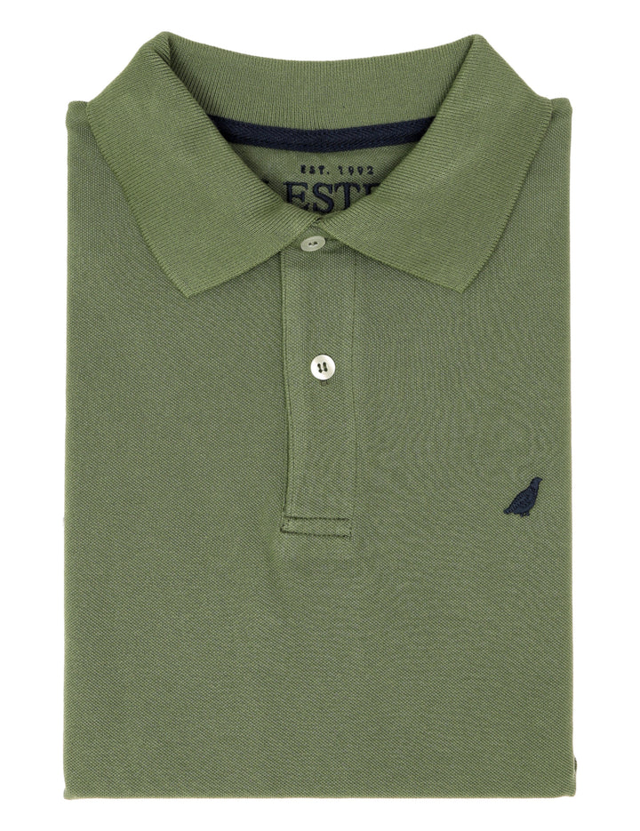 Polo pique manga corta Verde olica
