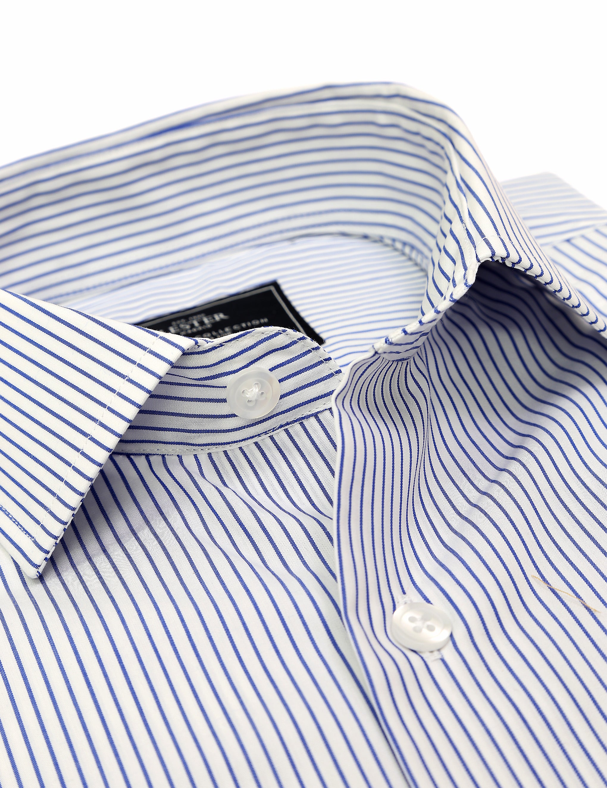 Camisa vestir raya blanca Azul oscuro