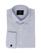 Camisa vestir semilisa Azul