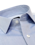 Camisa vestir semilisa Azul