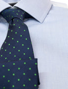 Camisa vestir semilisa Azul