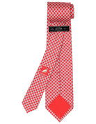 Corbata cadena nudo Rojo/azul