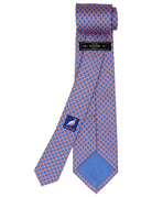 Corbata cadena nudo Azul/rosa