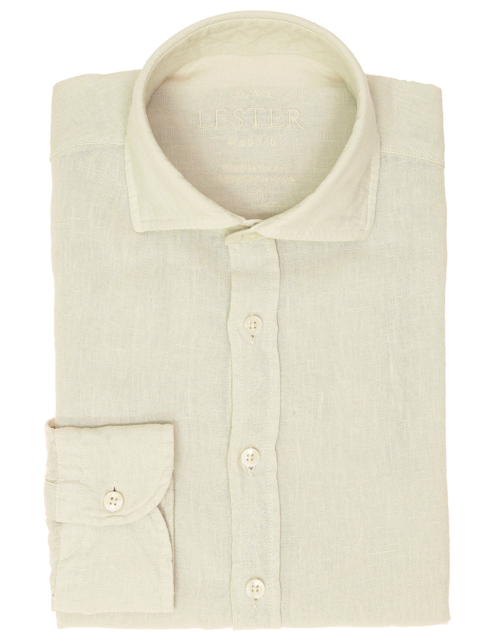 Camisa lino lisa lavada Crudo