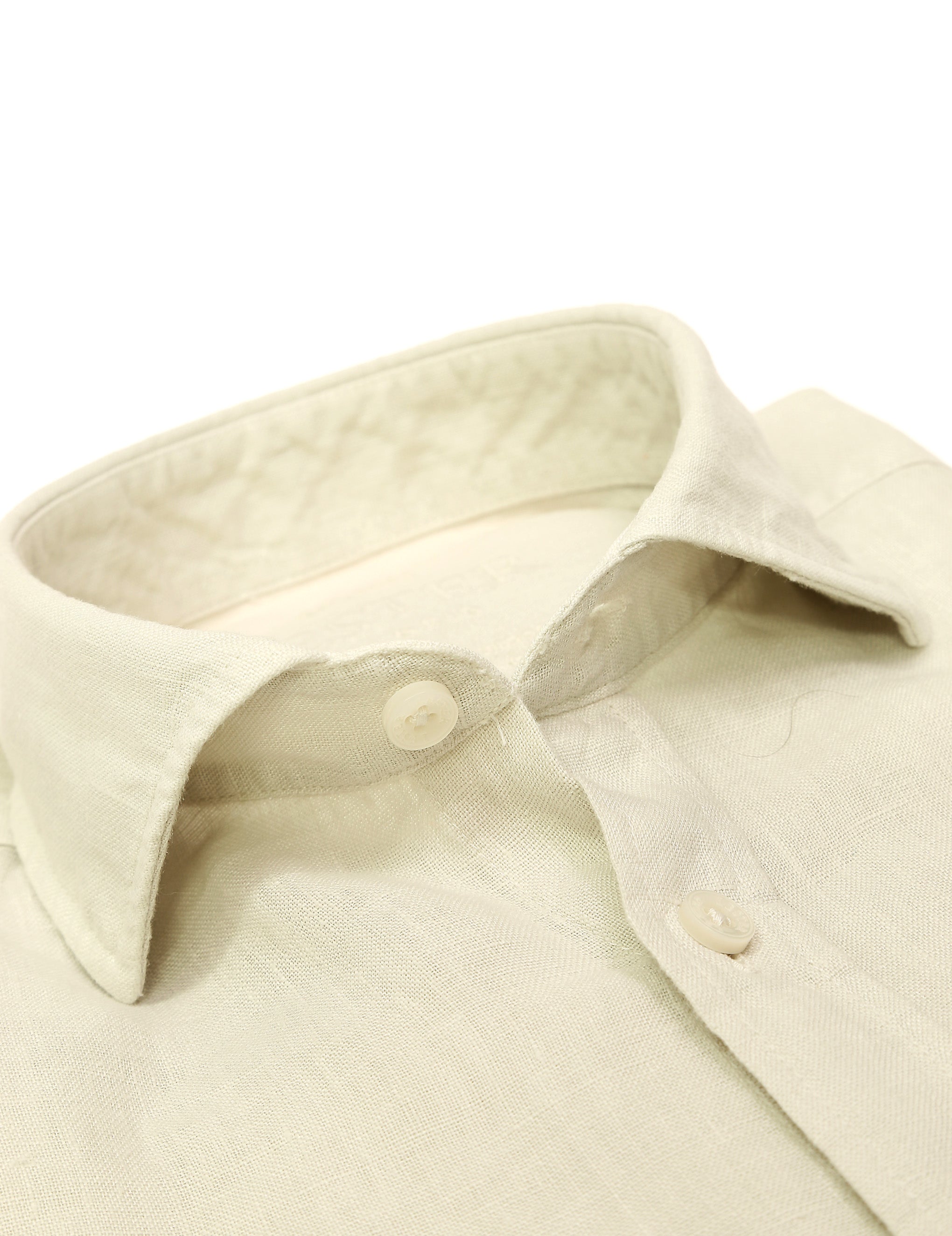 Camisa lino lisa lavada Crudo