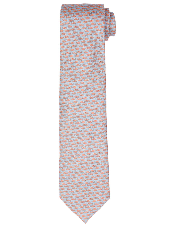 Corbata ballenas Azul/rosa