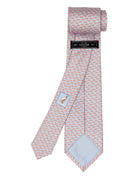 Corbata ballenas Azul/rosa