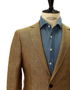 Chaqueta lino ojo de perdiz Verde
