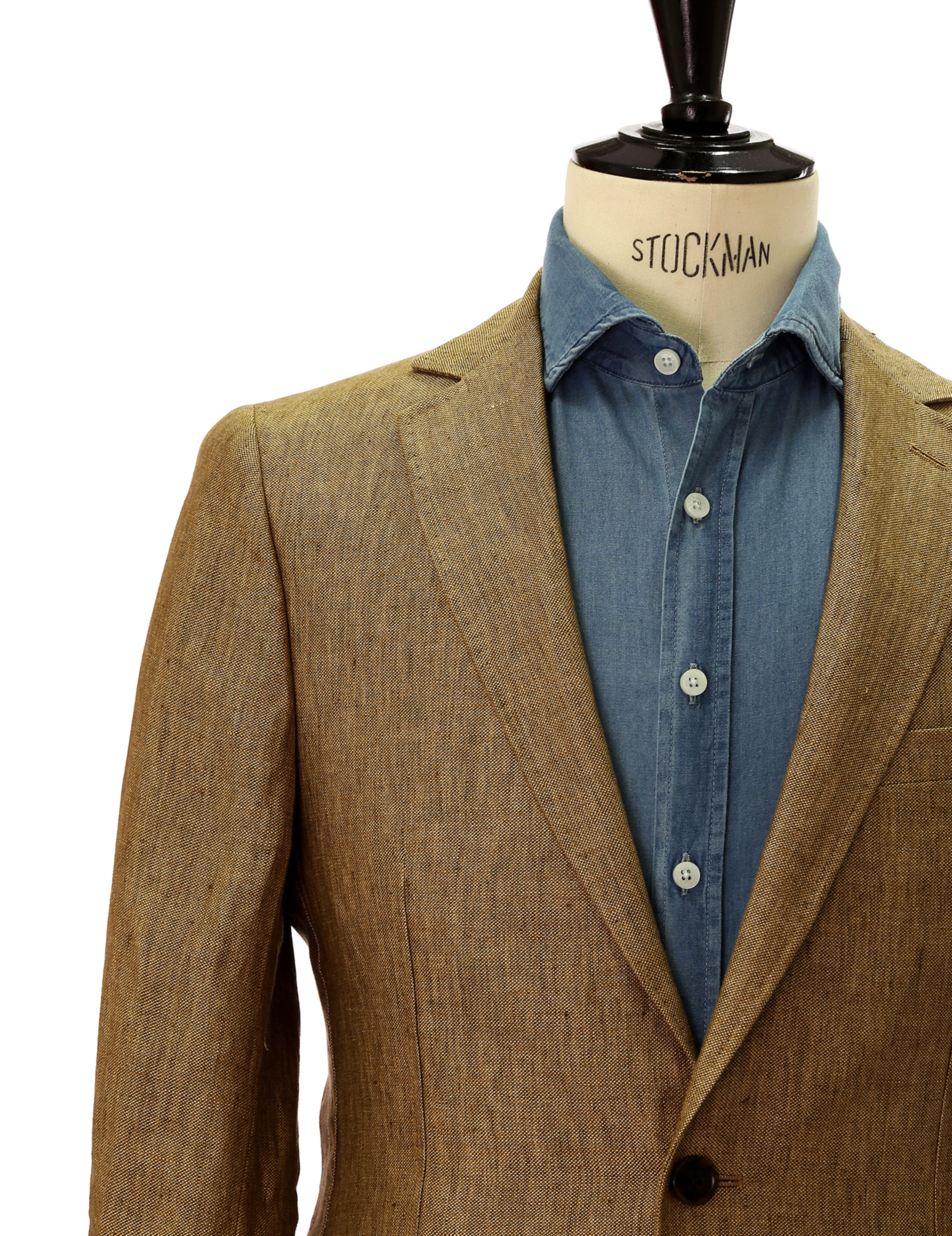 Chaqueta lino ojo de perdiz Verde