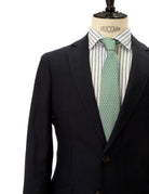 Chaqueta lino espiga Azul oscuro