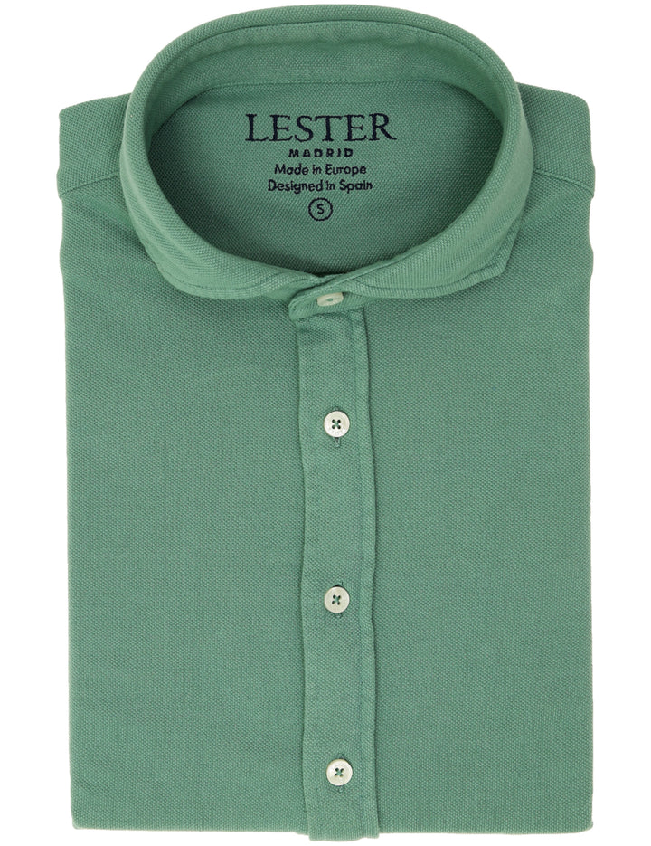 Camisa pique malla Verde